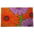 Geo Crafts Geo Crafts G310 ZINNIA 18 x 30 in. PVC Backed Zinnia Doormat G310 ZINNIA